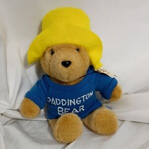 Vintage EDEN PADDINGTON BEAR Teddy Plush STUFFED ANIMAL Toy 1980's